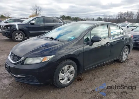2013 Honda Civic Lx из США, поврежденный, VIN 2HGFB2F55DH593988